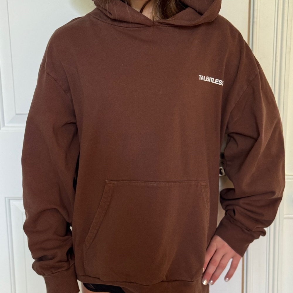 TALENTLESS Brown Hoodie